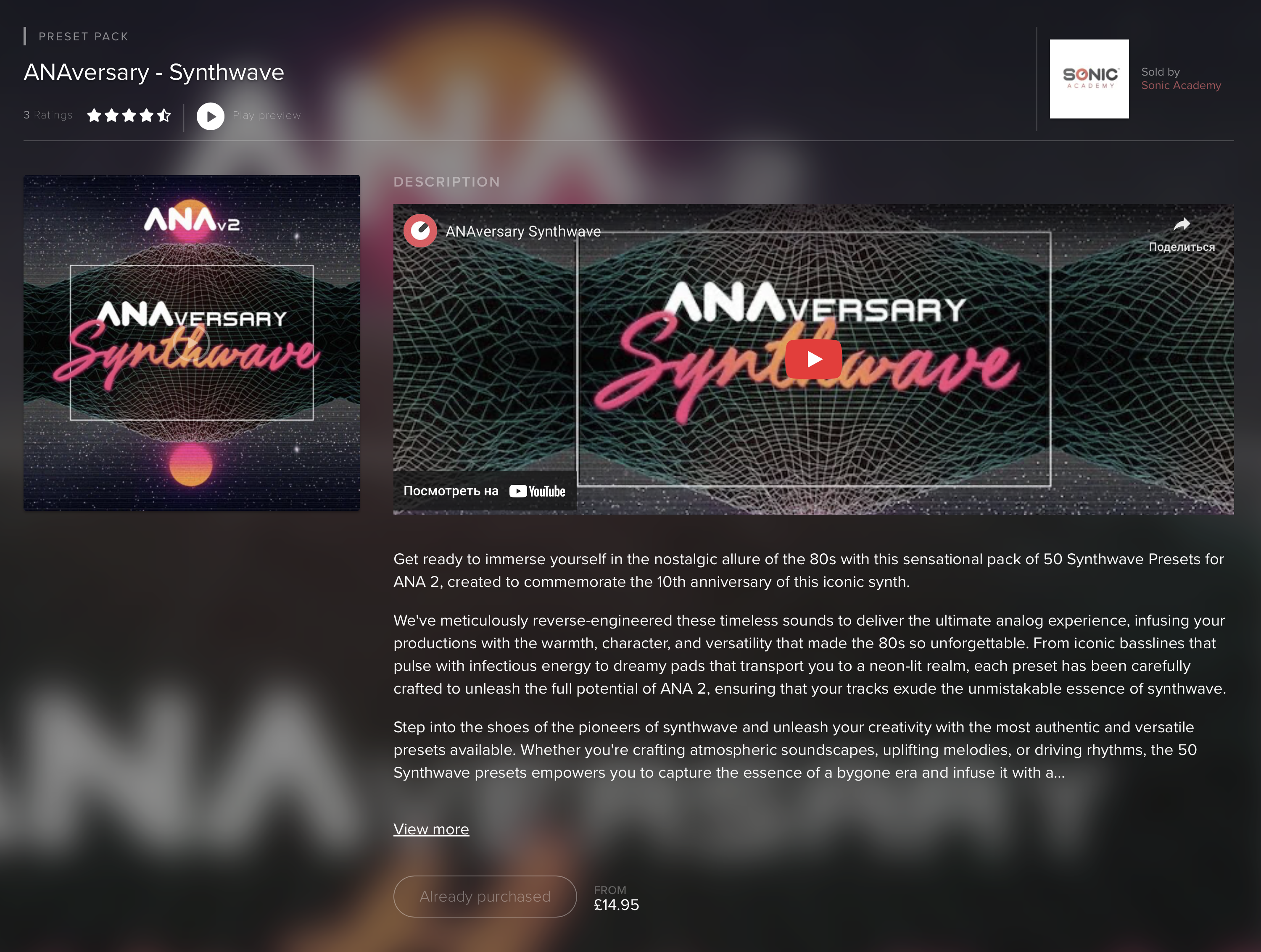 sonic academy ANAversary - Synthwave — ANAversary - Synthwave